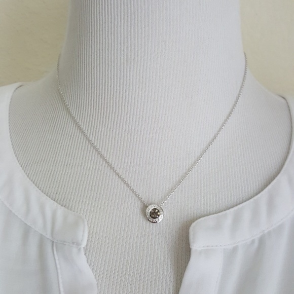 New Coach Silver Open Circle Necklace - Picture 3 of 4